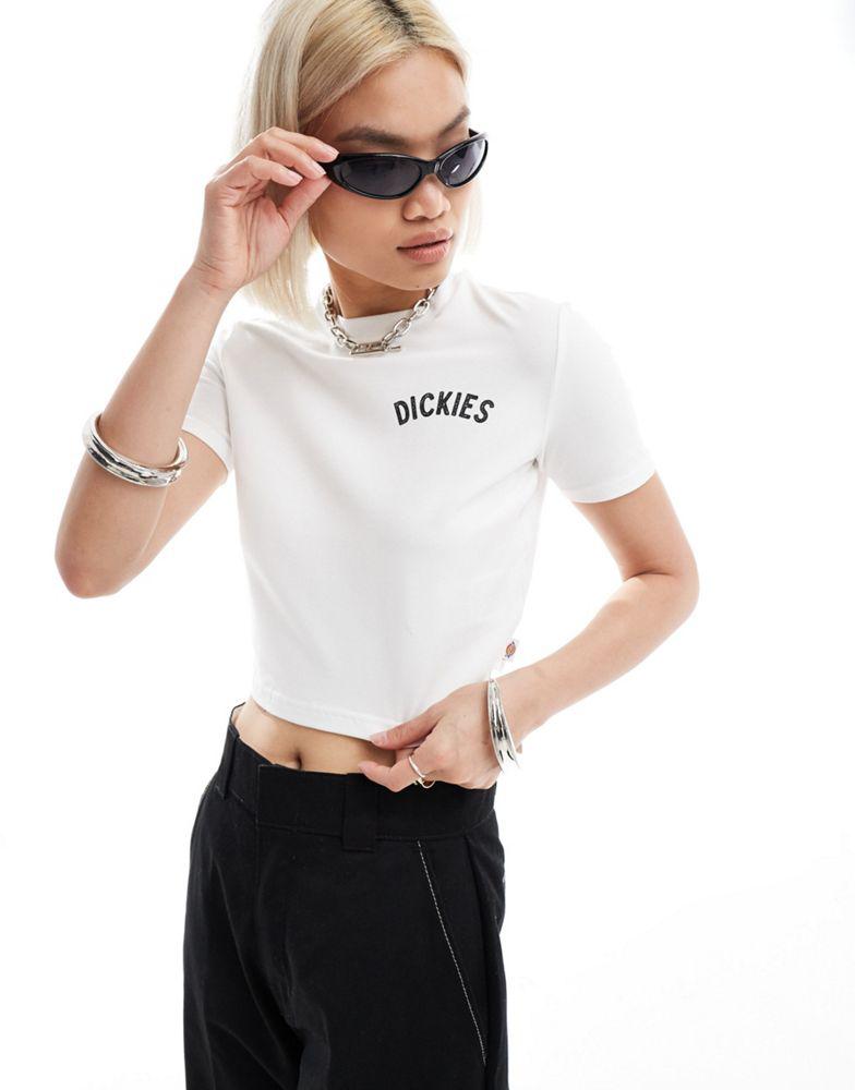 Dickies Dickies petersburg western baby tee in white- exclusive to asos