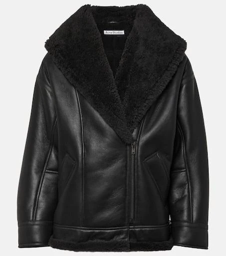 Acne Studios Shearling-lined leather jacket 1