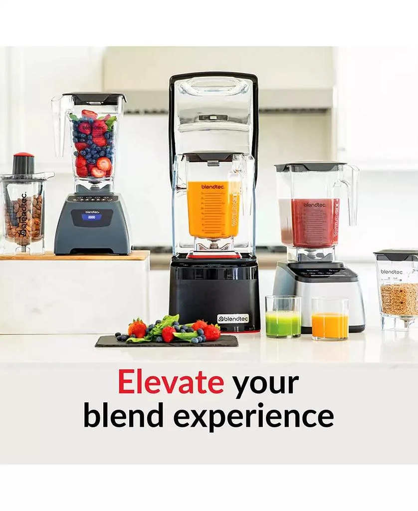 Blendtec Professional 800 Blender, 34 oz GO Travel Bottle, 90 oz WildSide+ Jar, and Spoonula Spatula - Kitchen Blender Bundle - Black 2