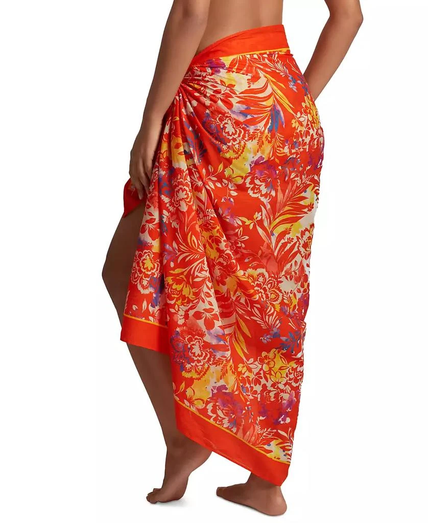 Ralph Lauren Women's Cotton Border Pareo Swim Cover-Up 3