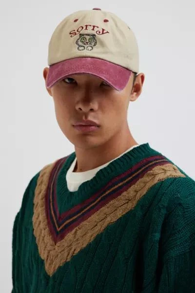 Urban Outfitters Sorry Kitty Washed Dad Hat 1