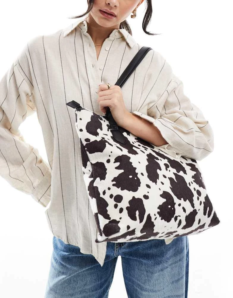 Glamorous Glamorous cow print tote bag 1