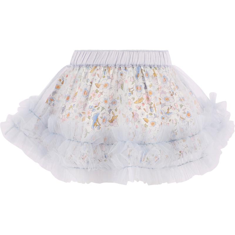 Tutu Du Monde Forget me nots ruffled tutu skirt in light blue and white