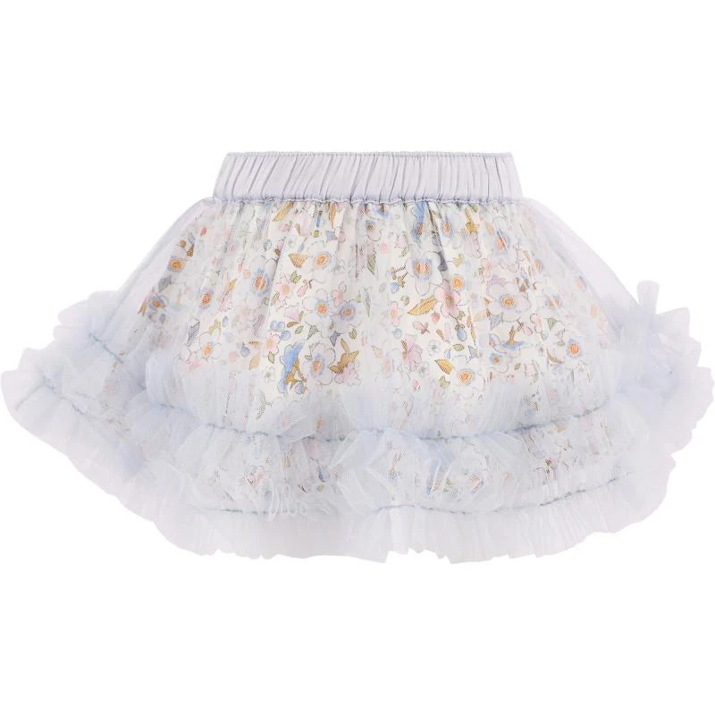 Tutu Du Monde Forget me nots ruffled tutu skirt in light blue and white 2