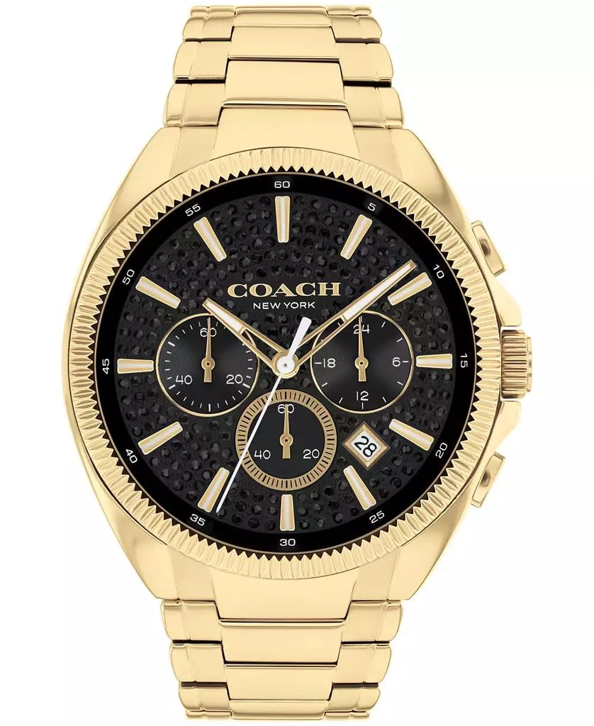 Coach Men's Jackson Gold-Tone Stainless Steel Watch 45mm 1