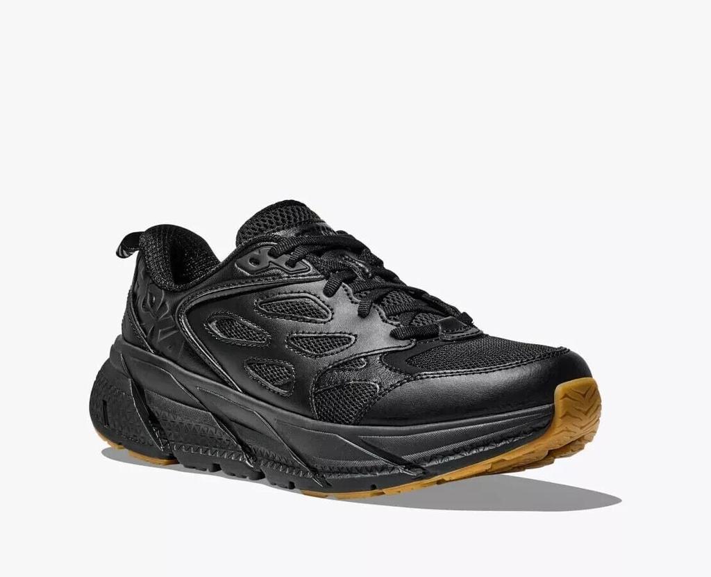 Hoka One One One One Clifton L 1160050-BBLC Sneakers Women's Black Running Shoes TF5699 (Black,12)