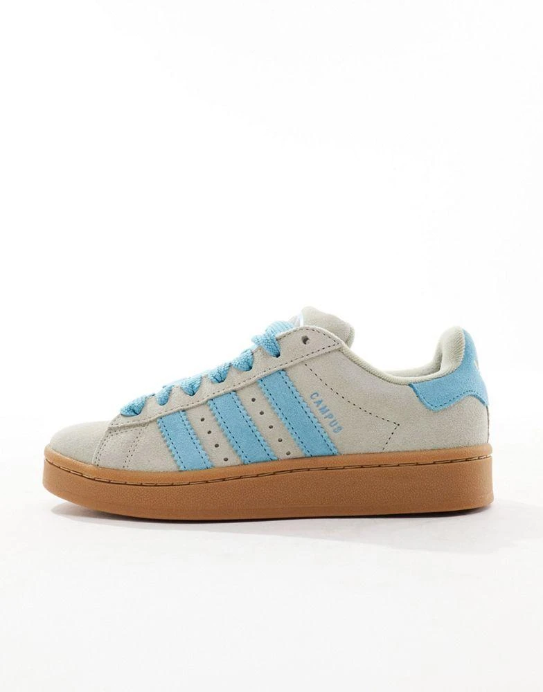 adidas gazelle silver green womens adidas Originals Campus Trainers – LaMarc Sports main image 1