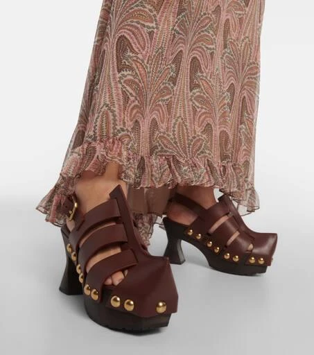 ETRO Leather clogs 4