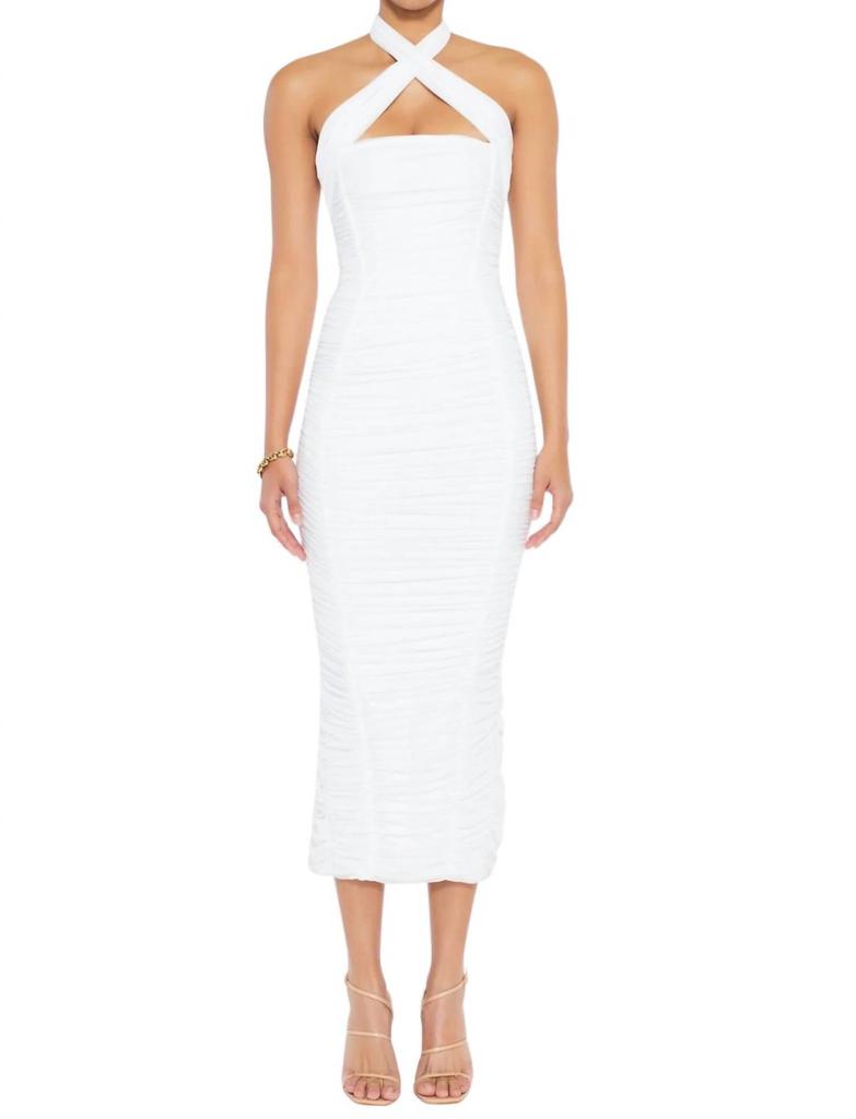 Nookie Monroe Midi Dress In White