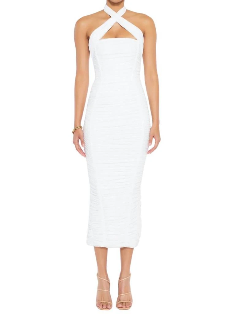 Nookie Monroe Midi Dress In White 2