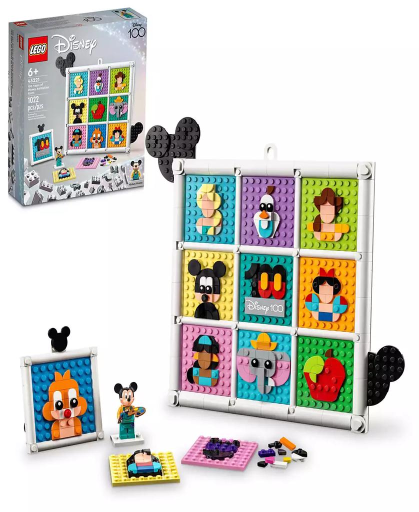 LEGO Disney 43221 Classic 100 Years of Disney Animation Icons Toy Building Set