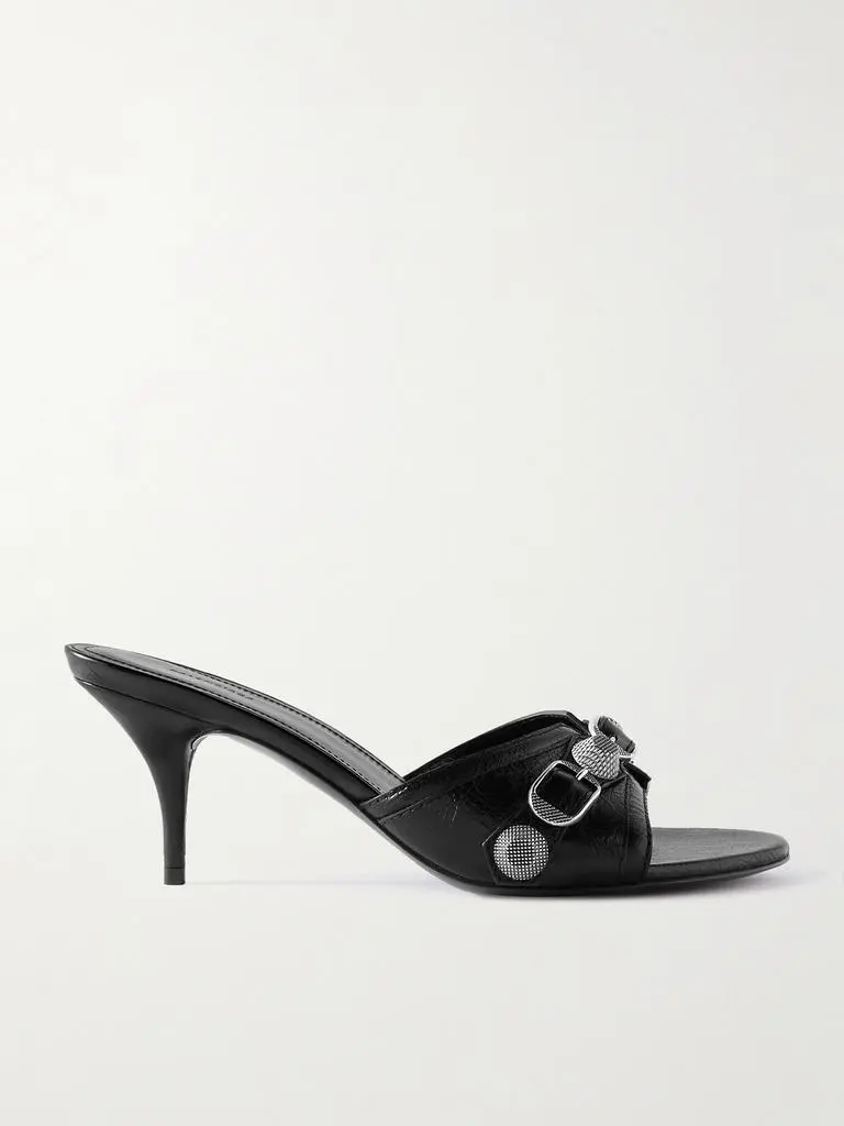 Cagole Studded Leather Mules  - IT41