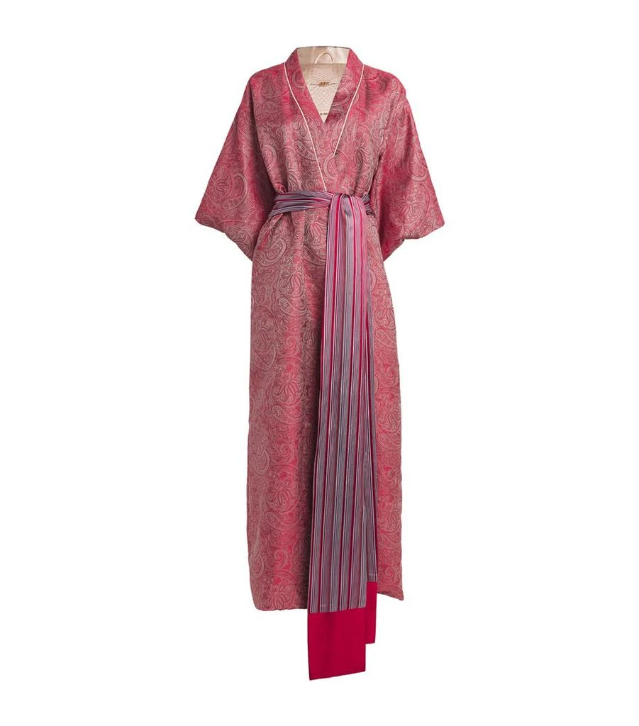Daniel Hanson Silk Paisley Kimono Robe 1