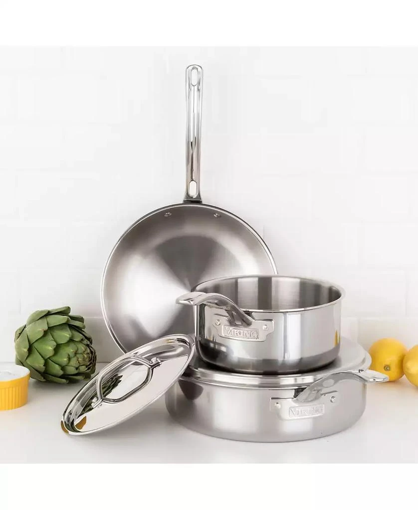Viking 3-Ply Stainless Steel 5-Piece Cookware Set 2