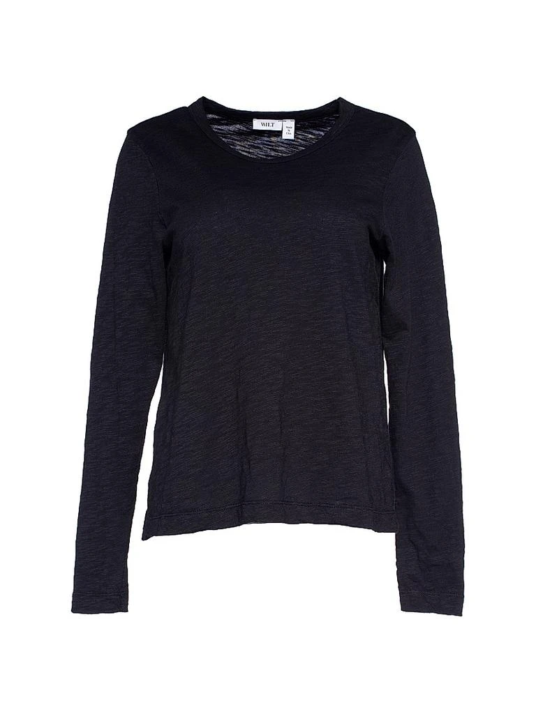 Wilt Baby Fit Long Sleeve Shrunken Crewneck Tee 1