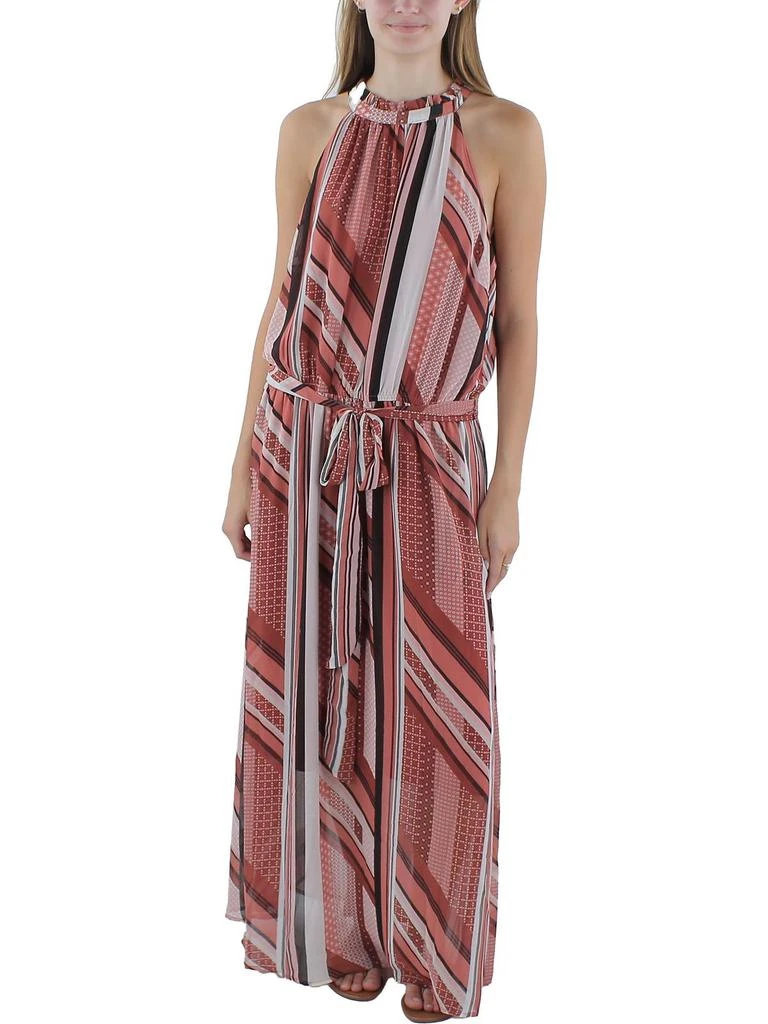 City Chic Womens Printed Chiffon Maxi Dress 1