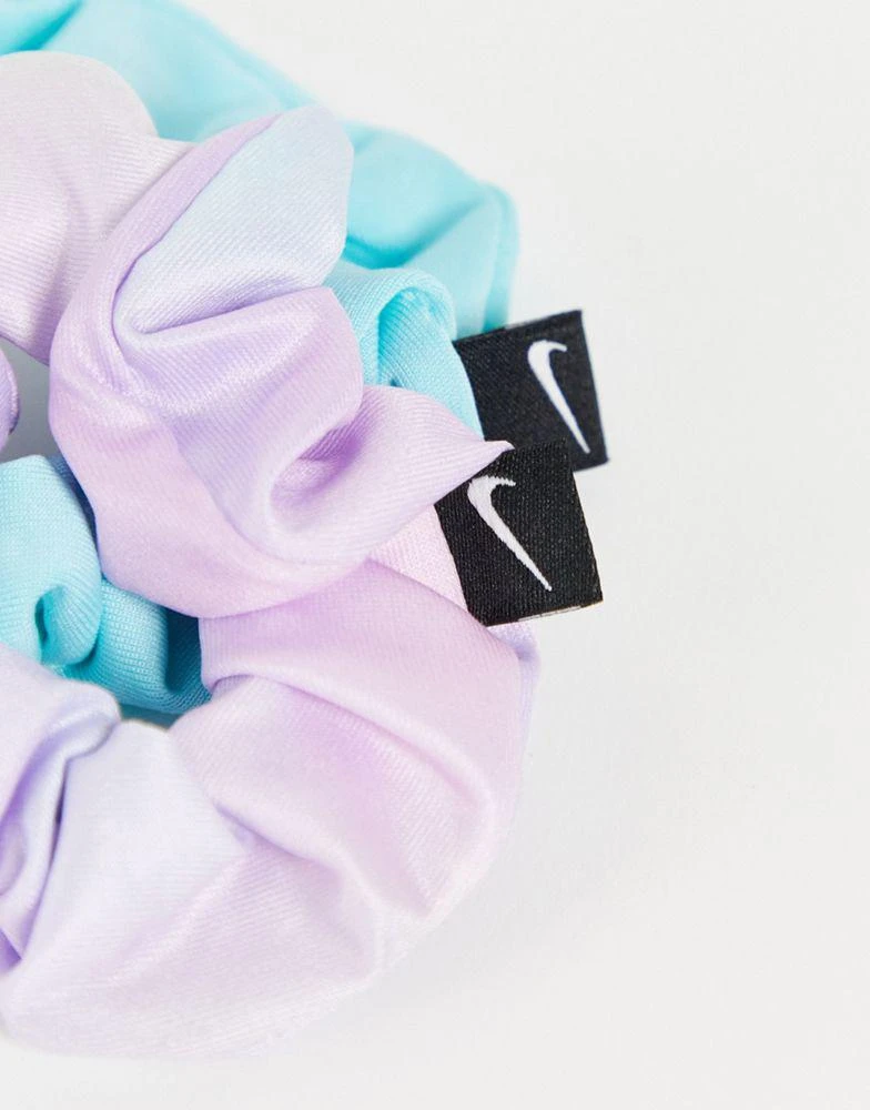 NIKE Nike 2 pack of scrunchies in tie dye and blue 4