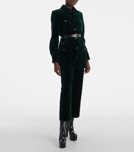 Yves Saint Laurent Saharienne cotton velvet jacket 2