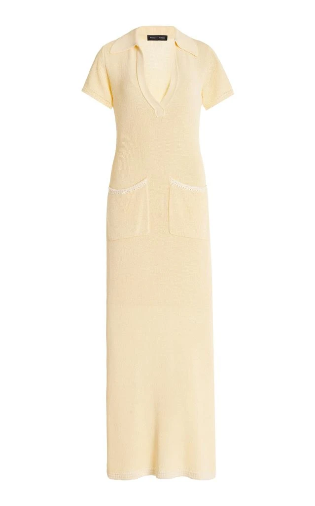 Proenza Schouler Proenza Schouler - Auden Textured-Knit Maxi Dress - Yellow - XS - Moda Operandi 1