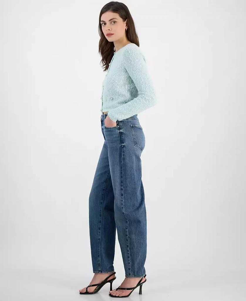 GUESS Women's High-Rise Tapered-Leg Jeans 2