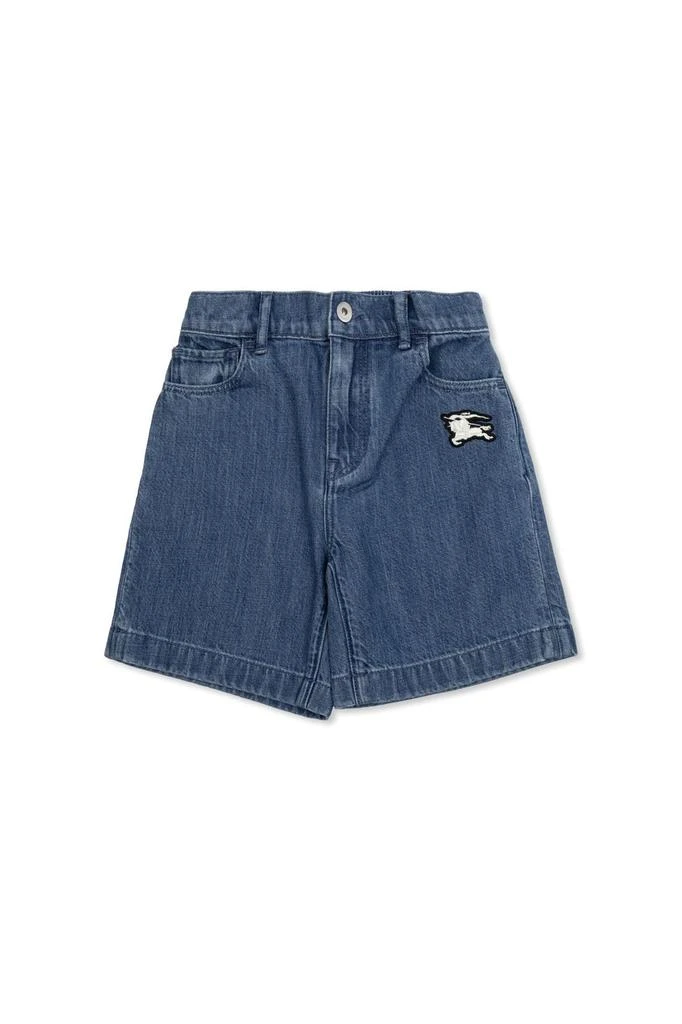Burberry Burberry Kids Castiel Embroidered Denim Shorts