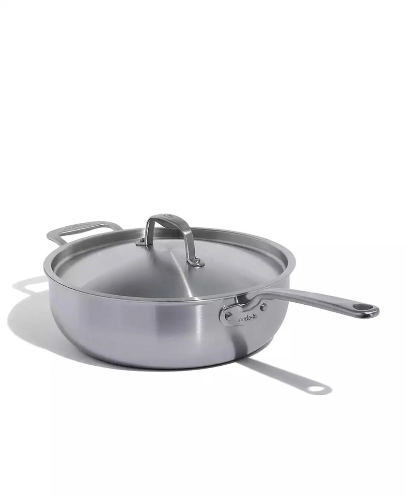 Made In Stainless Steel Clad 5-Quart Saucier with Lid