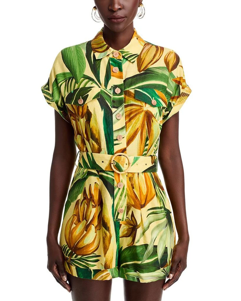 Farm Rio Bananart Belted Romper 7