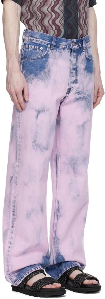 Dries Van Noten Pink Garment-Dyed Jeans 2