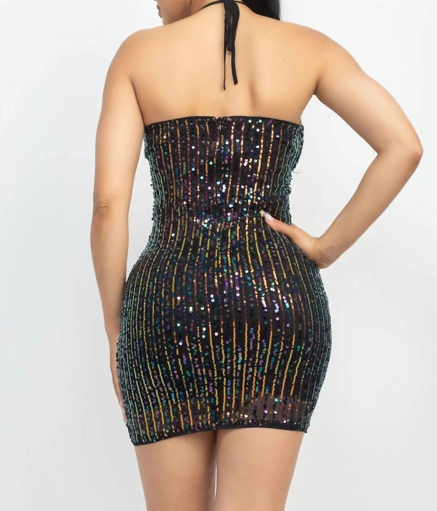 Shopirisbasic Night Out Sequin Mini Dress In Black 2