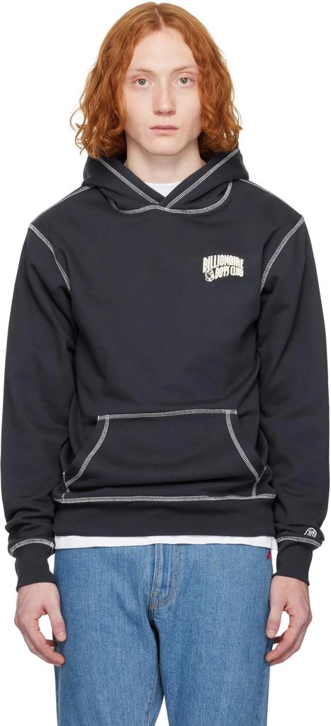 Billionaire Boys Club Navy Puff Small Arch Logo Constrast Stitch Hoodie 1