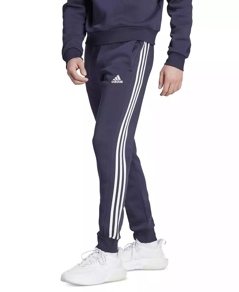 Adidas Men's Essentials 3-Stripes Regular-Fit Fleece Joggers 1