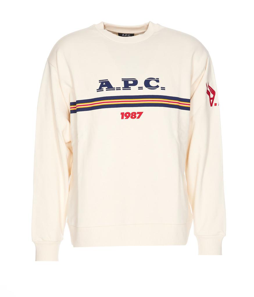 【送料&関税込】A.P.C. Boxy Micro Logo Cotton Crew-neck Swea A.P.C. Boxy Micro Logo Cotton Crew-neck Sweatshirt - Hoodies