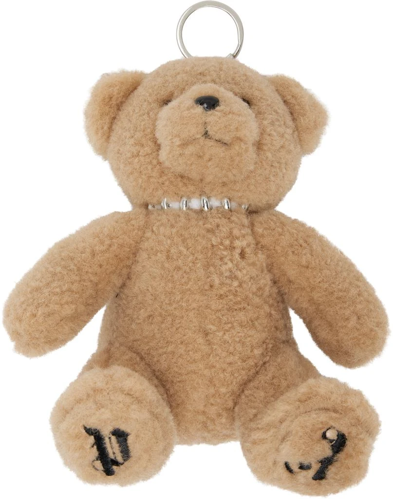 Palm Angels Beige Bear Peluche Keychain