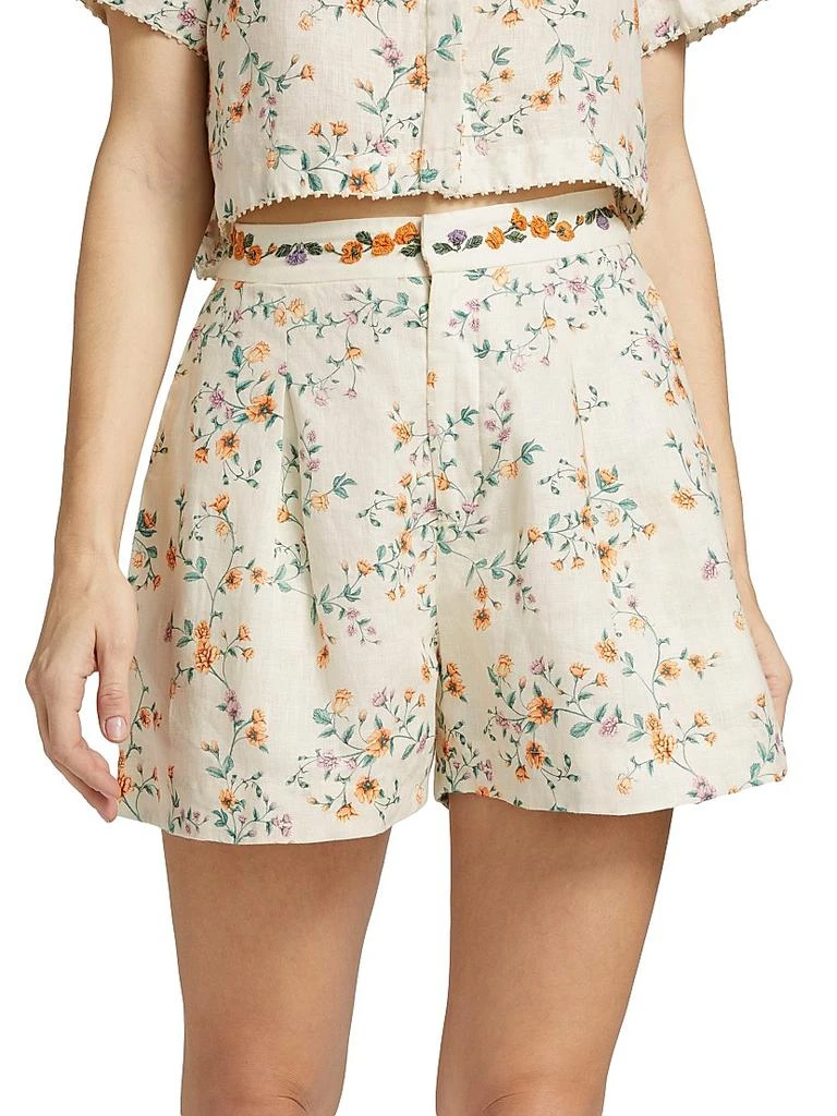 Agua by Agua Bendita Maratea Chinesis Linen Shorts 3