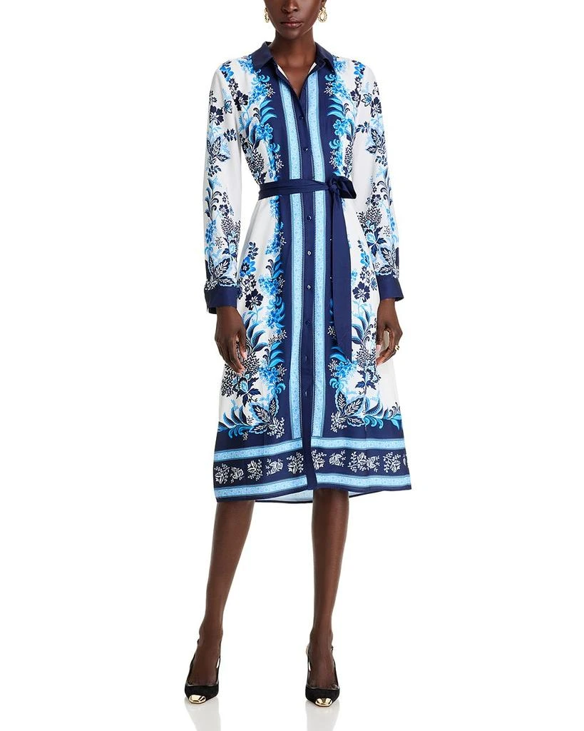 Tahari Printed Belted Shirt Dress 1