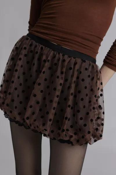 Kimchi Blue Kimchi Blue Emory Polka Dotted Tulle Bubble Micro Skort
