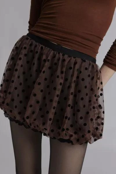 Kimchi Blue Kimchi Blue Emory Polka Dotted Tulle Bubble Micro Skort 2