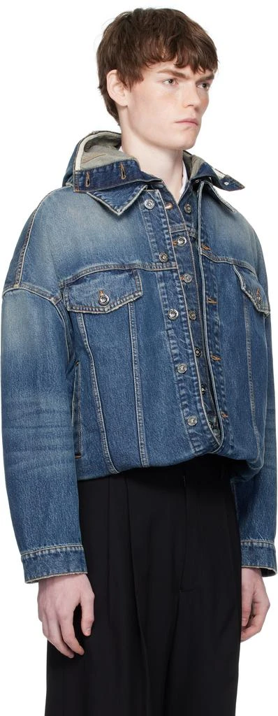 Jean Paul Gaultier Blue 
The Double
 Denim Jacket 2