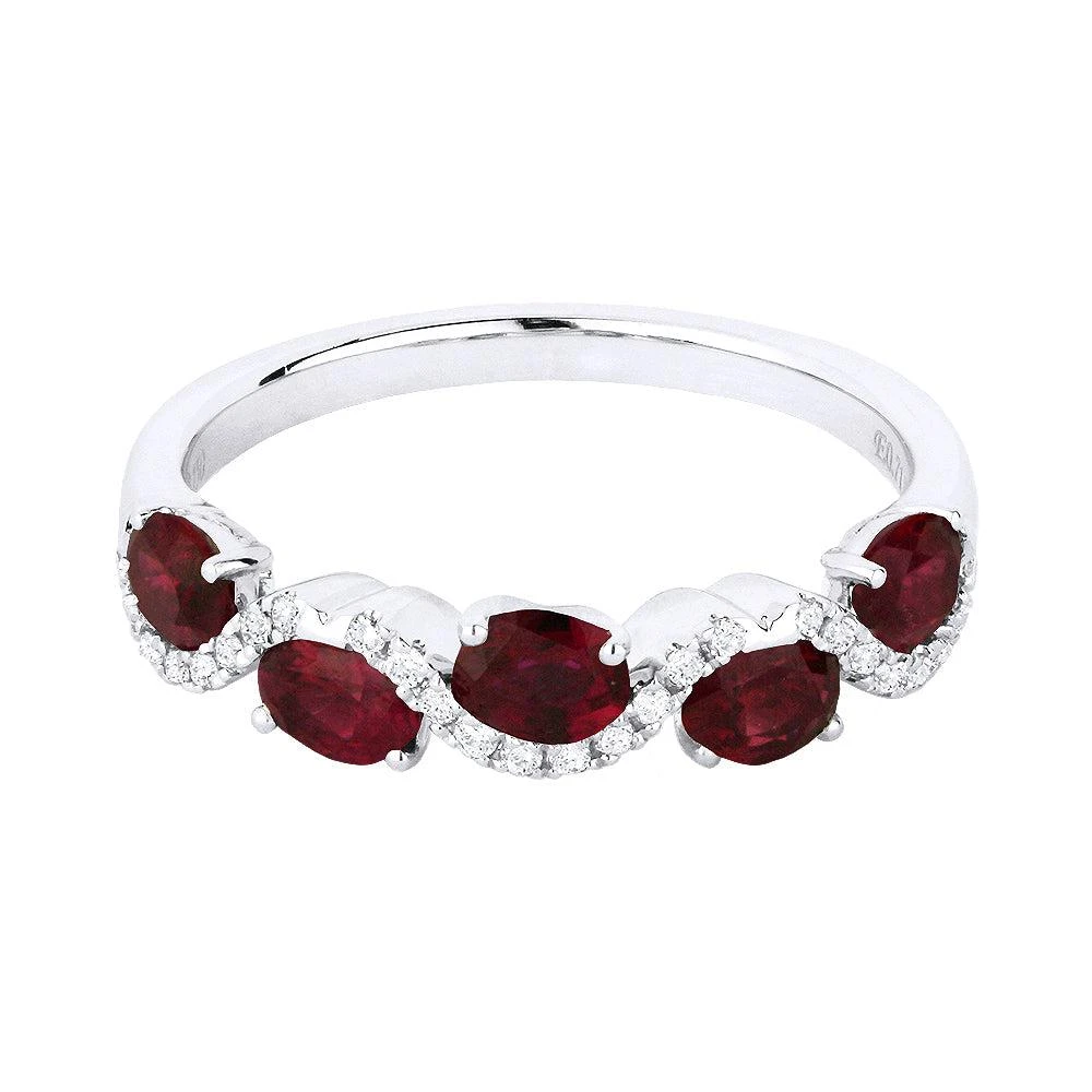 SSELECTS 14K White Gold,ruby Ring 1