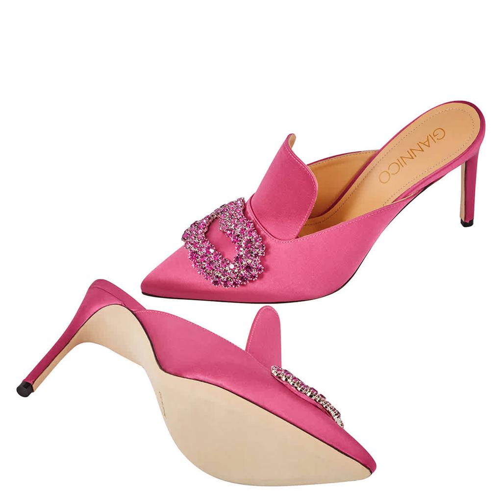 GIANNICO Ladies Daphne 85 Leather Heel Mules