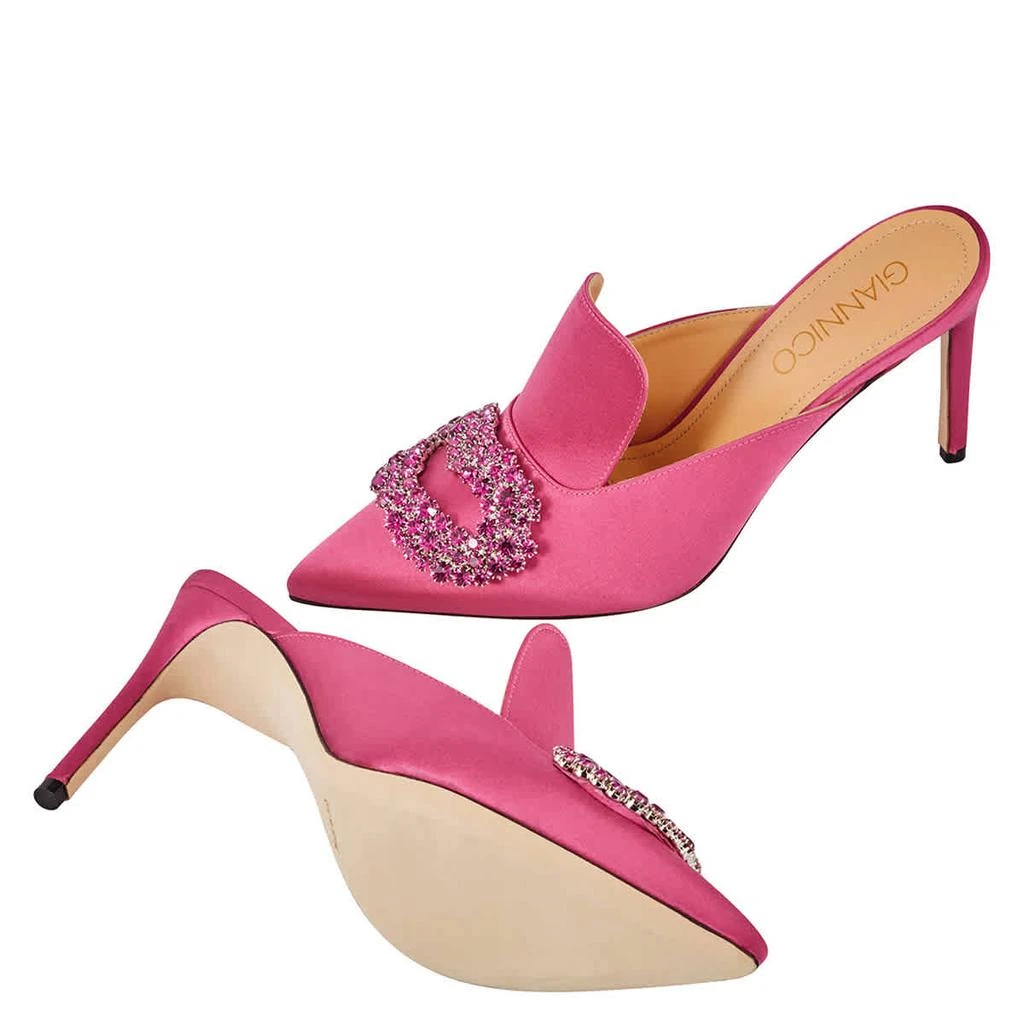 GIANNICO Ladies Daphne 85 Leather Heel Mules 2