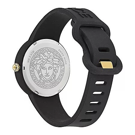 Versace Versace Medusa Pop Swiss Quartz Black Silicone Watch, 39mm 3