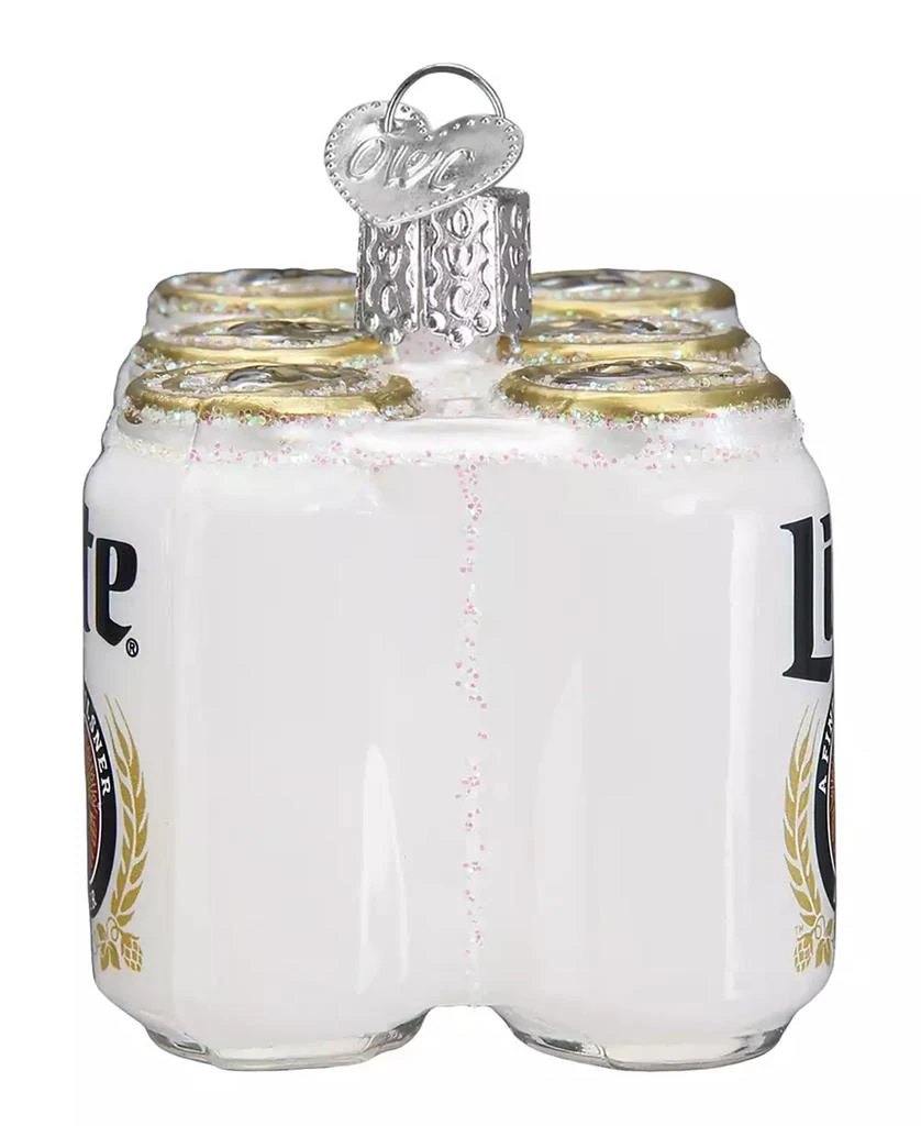 Old World Christmas 2.28" Adult Beverages Miller Lite Six Pack Beer Ornament 3