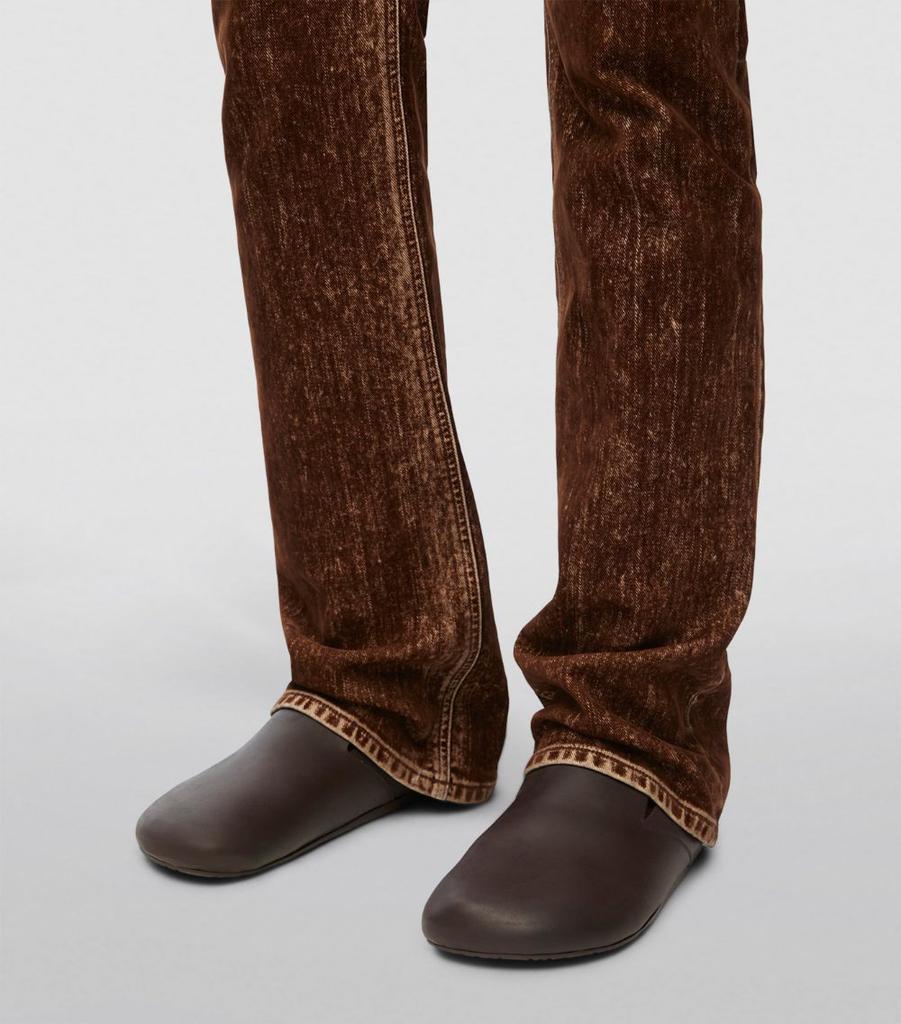 Loewe Leather Lago Clogs - Business Casual Shoes - BeyondStyle