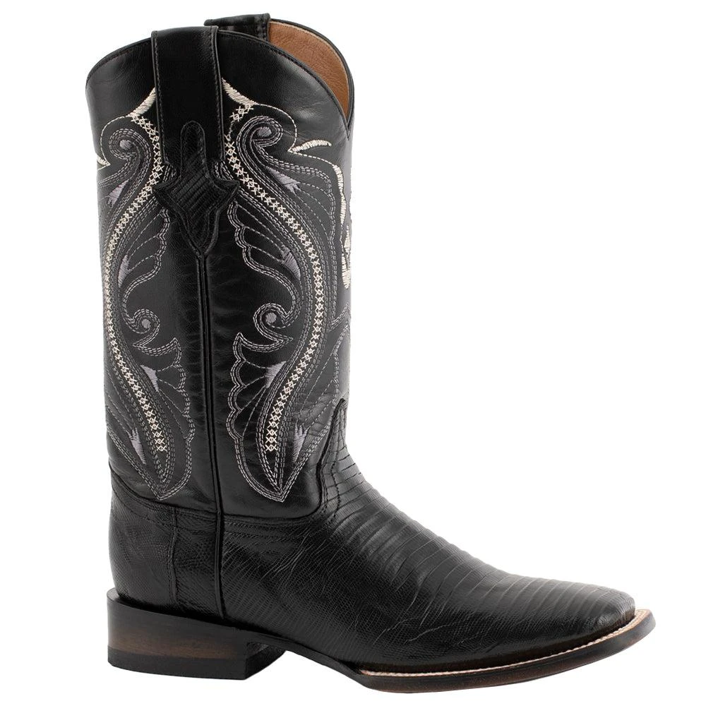 Ferrini Taylor Teju Lizard Square Toe Cowboy Boots 2