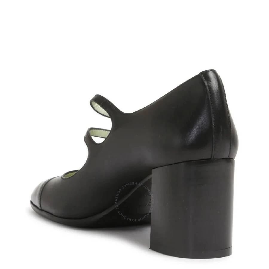 Carel Double Straps Leather Heel Pumps 3
