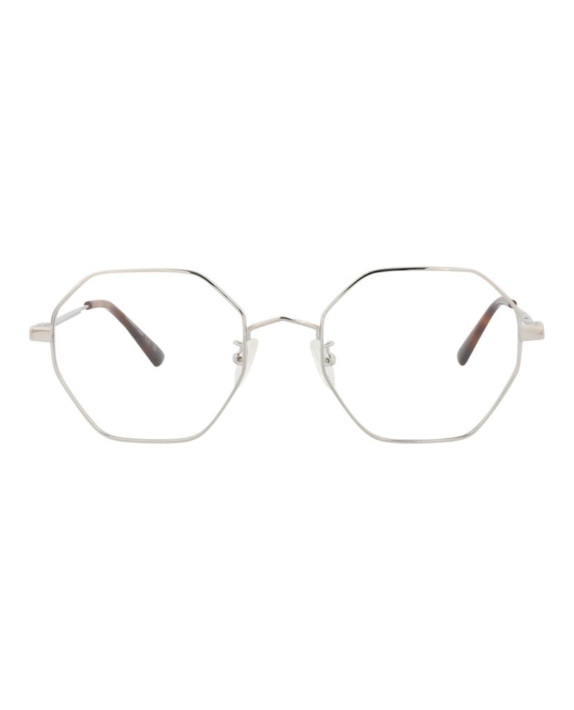 Alexander McQueen Square-Frame Metal Optical Frames