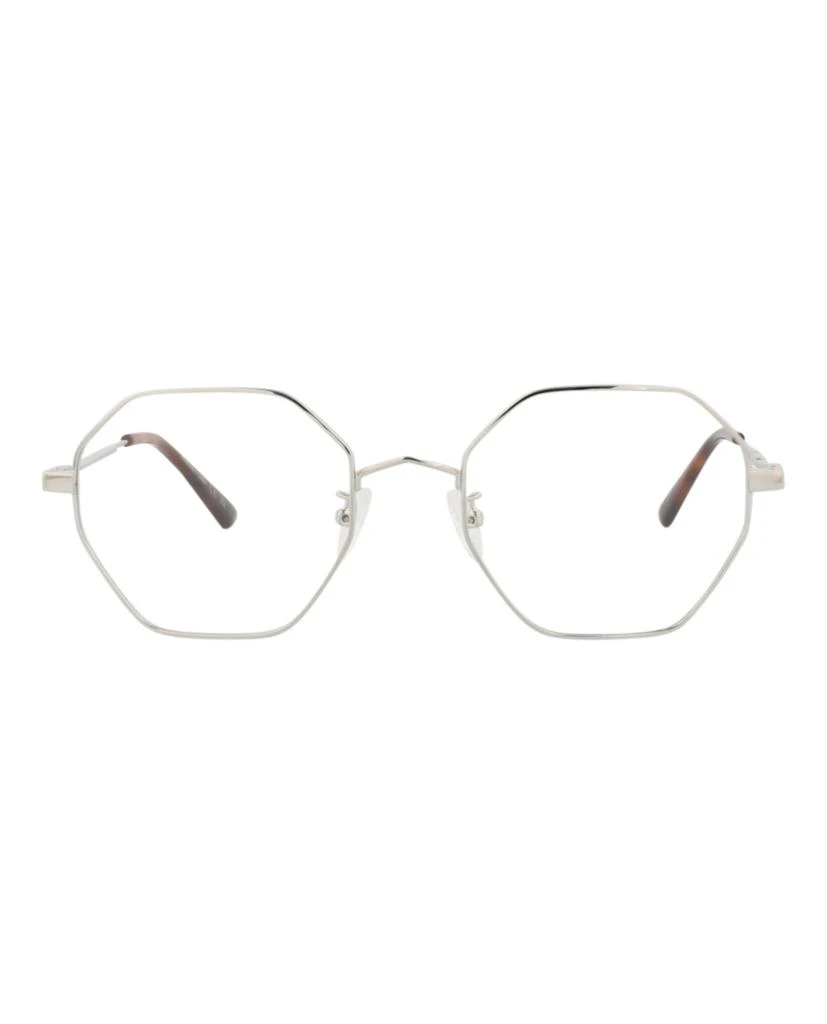 Alexander McQueen Square-Frame Metal Optical Frames 1