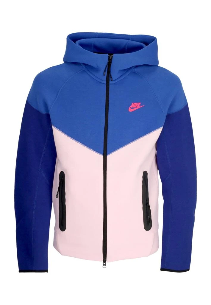 NIKE Lightweight Hoodie Zip Man Tech Fleece Full-zip Windrunner Hoodie Game Royal/pink Foam/hyper Pink 1