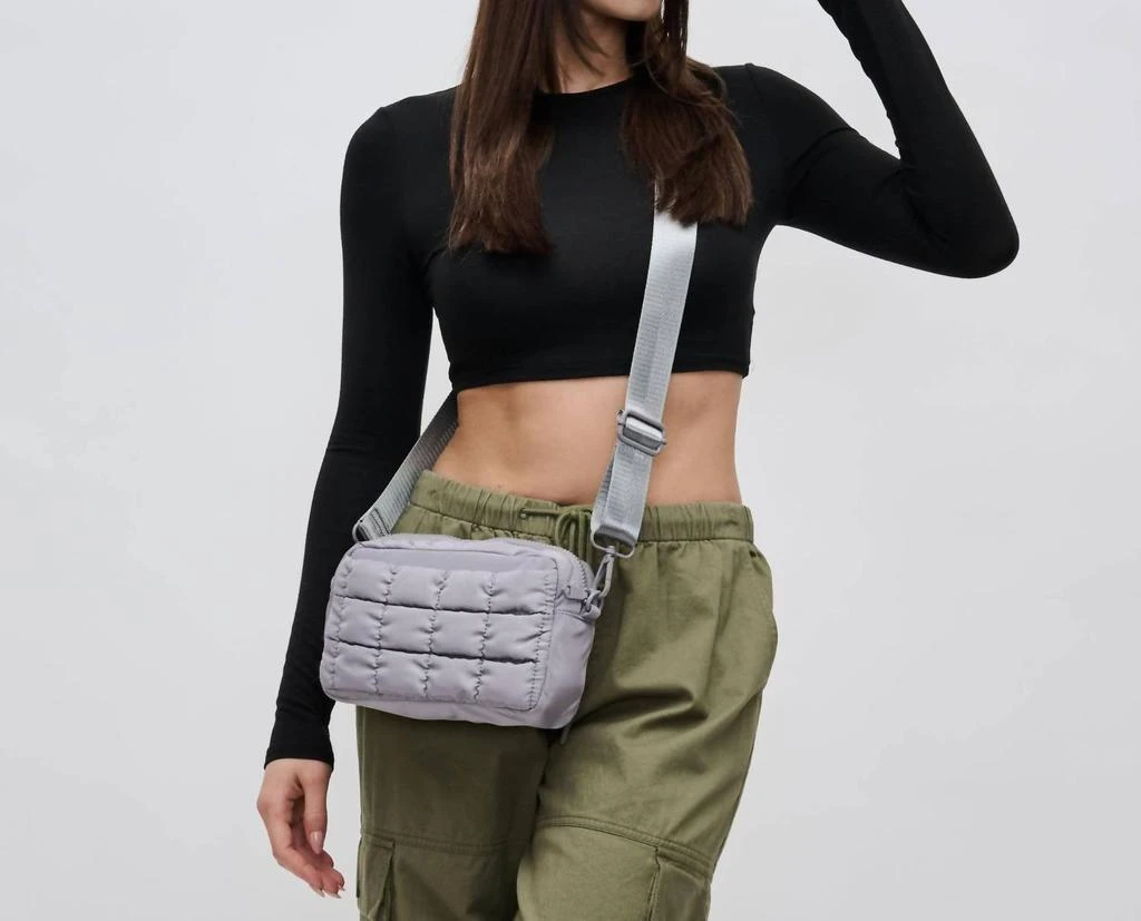 SOL and SELENE Sol And Selene - Women's Quilted Puffer Nylon Crossbody Bag 2